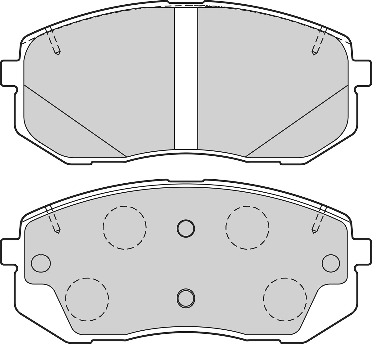 Jeu de 4 plaquettes de frein VALEO ref. 302676